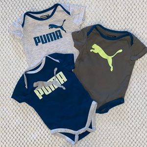 Puma onesies (3 pack, 0-3 months)